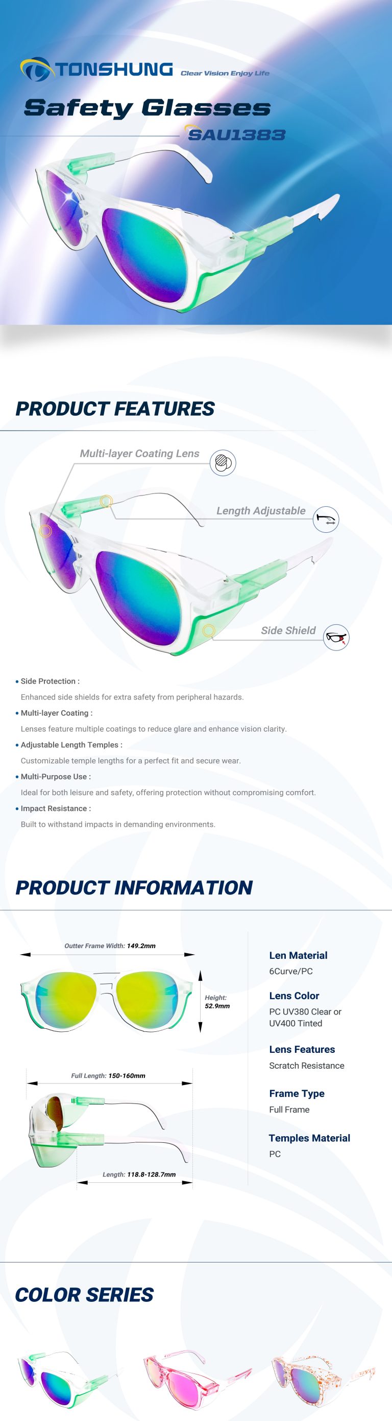 統順益(TONSHUNG) polarized sunglasses SAU1383 Introduction