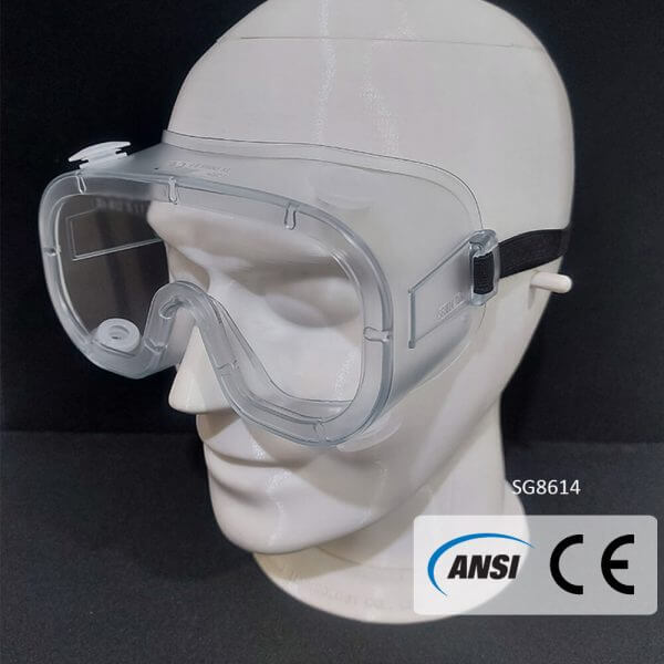 SG8614 Indirect ventilation one-piece plug safety goggle - Image 2