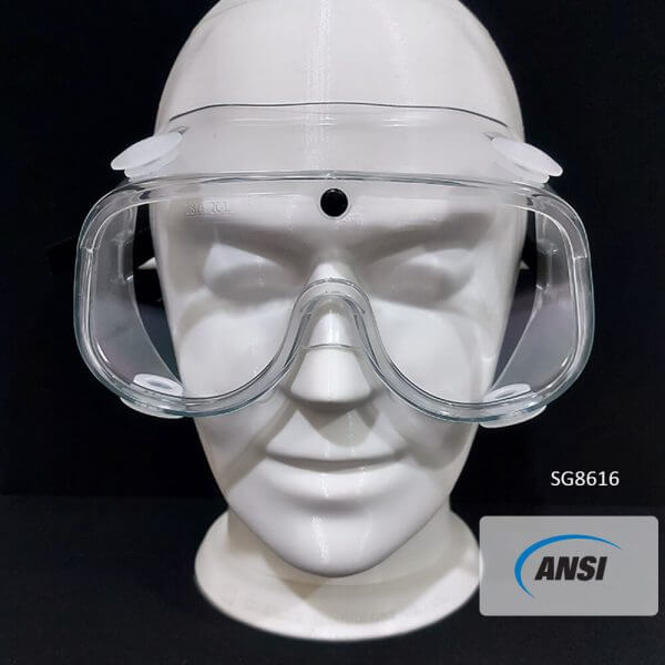 SG8616 Indirect ventilation one-piece plug safety goggle - Image 2