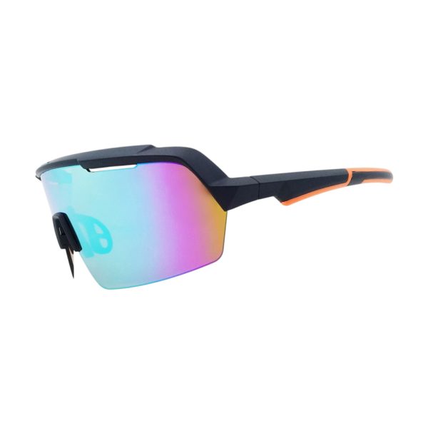 統順益(TONSHUNG) Cycling Sunglasses Half Frame One Piece Lens UV400 Ventilated SU1719A